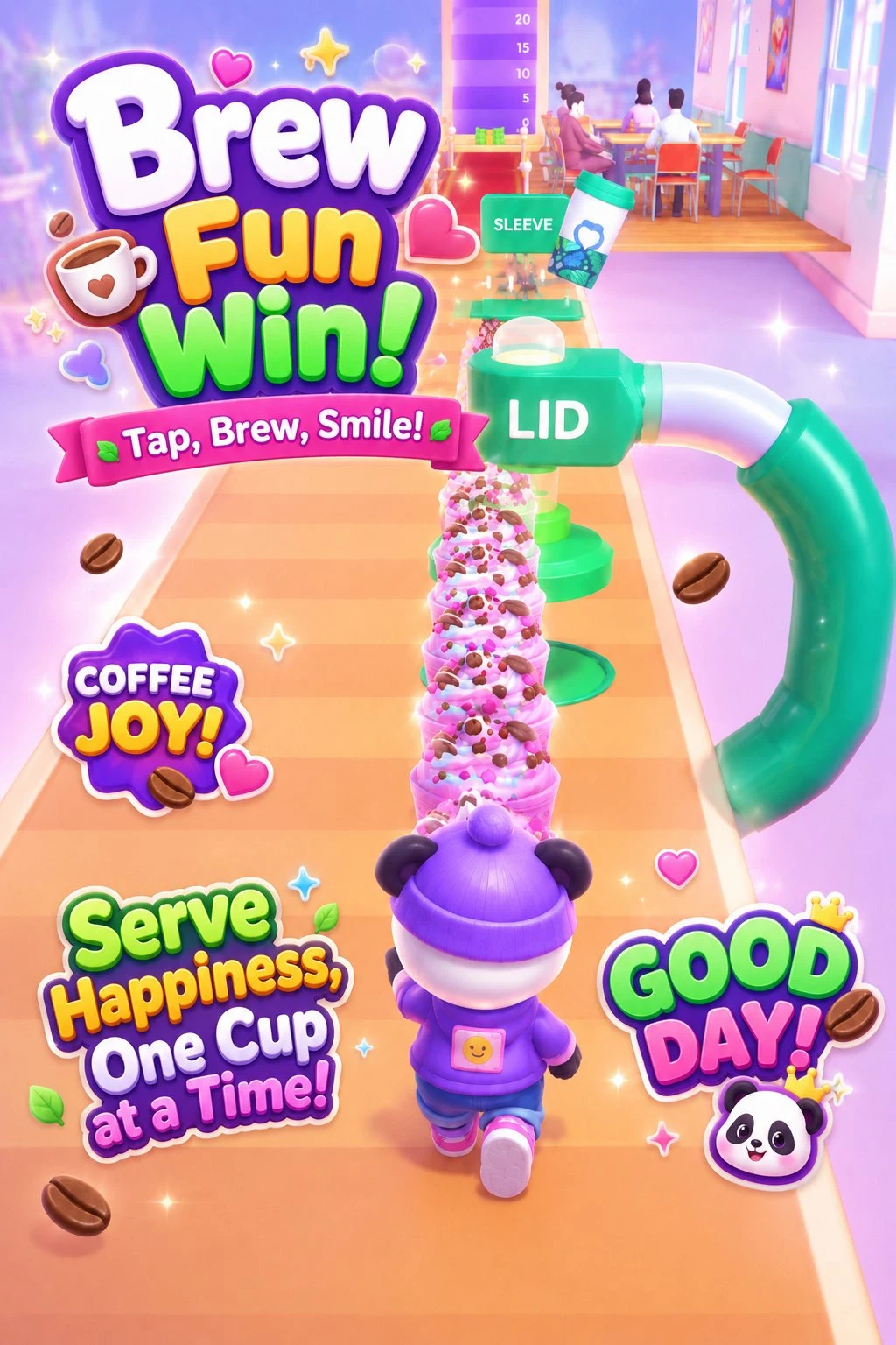Panda Cafe Master Idle Tycoon screenshot